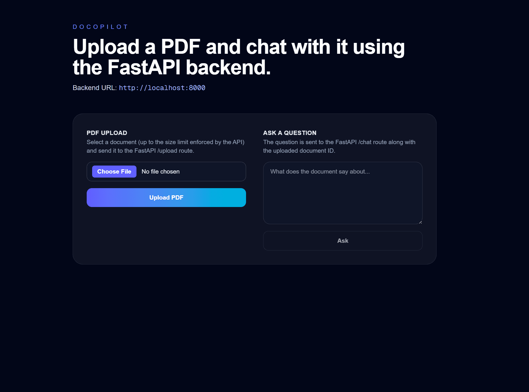 DoCopilot - RAG Document Q&A System preview
