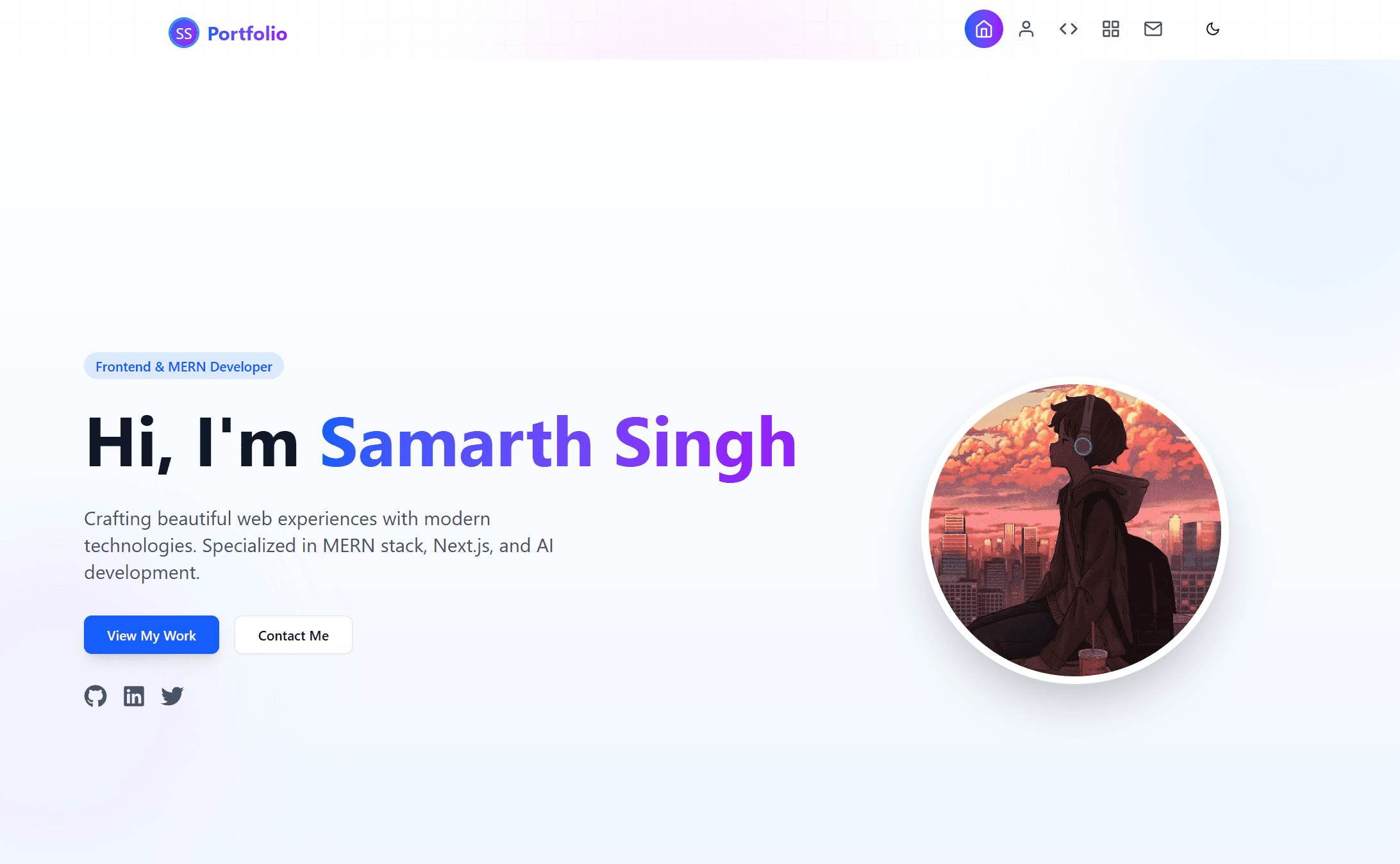 Modern Portfolio preview